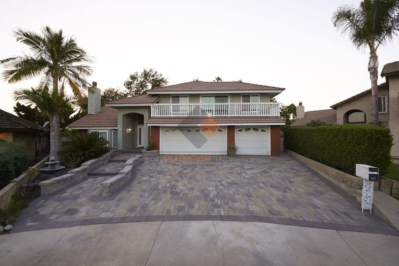 Heartland gray moss charcoal driveway installation
